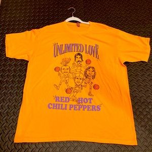 Lakers And Red Hot Chili Peppers Mashup Band T-shirt